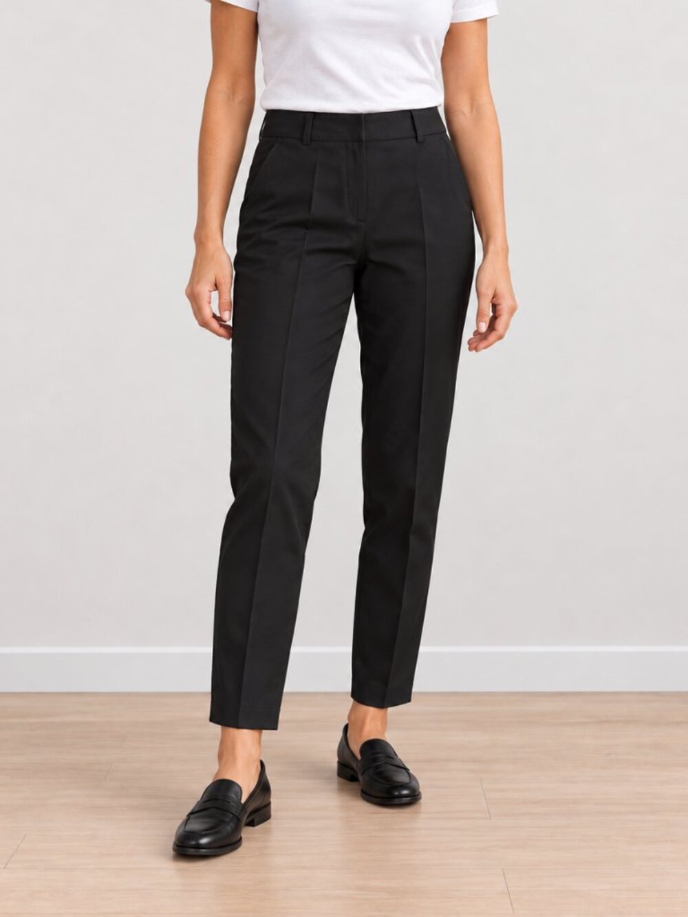 H&M Black Slim Fit Ankle Dress Pants | Size 4